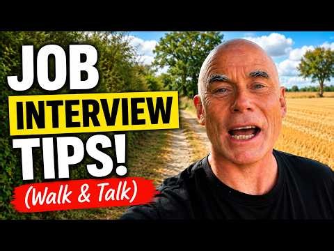 JOB INTERVIEW TIPS! Questions, Answers & Advice (Walk & Talk)