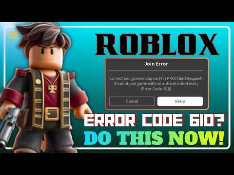 Roblox Error 610 FIXED! Try This NOW 😳