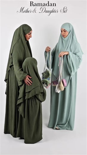 Matching Abaya and Khimar Sets for Ramadan
