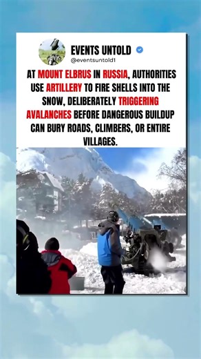 They Trigger Avalanches on Purpose Using Artillery