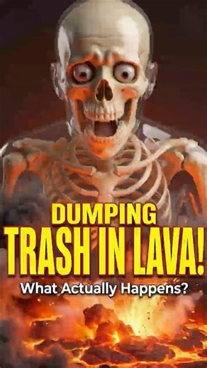 Dumping ALL World’s Trash into a Volcano? 🌋😱