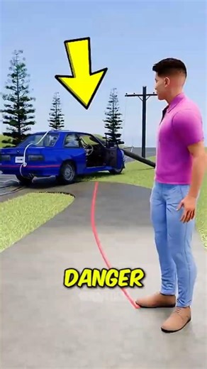 If You Step Out After Hitting a Power Line… It Could Be Your Last Move ⚡🤔