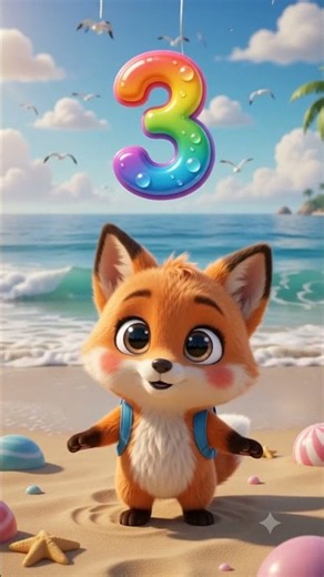 Learn Number 3 for Kids 🔢 | Number 3 Song & Counting | Fun Educational Animation #kidslearning