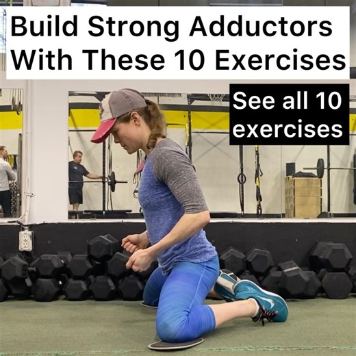Meghan Callaway - Fitness Coach on Instagram: "Get STRONG Adductors With These 10 Exercises!! 💪💪 The adductors (aka the inner thigh muscles) are a muscle group that are overlooked by MANY. ▶️▶️ SWIPE to see all 10 exercises!! 1️⃣ Kneeling Towel/Slider Adductions 👉 2-3 sets of 10-15 reps 2️⃣ Seated Butterfly Lifts 👉 2-3 sets of 8-15 reps 3️⃣ Dead Bugs + ISO Adductor Press 👉 2-3 sets of 5-10 reps per side 4️⃣ Standing Banded Adductions 👉 2-3 sets of 10-15 reps per side 5️⃣ Lateral Landmine S