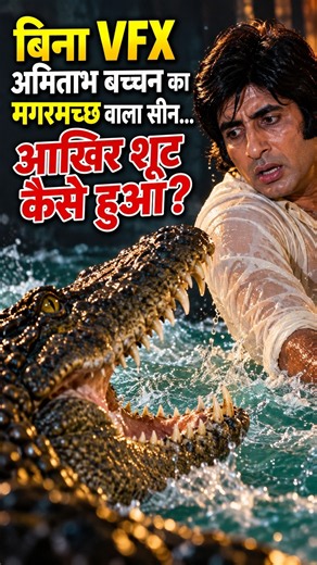 बिना VFX अमिताभ बच्चन का मगरमच्छ वाला सीन… आखिर शूट कैसे हुआ? #amitabhbachchan #bollywood
