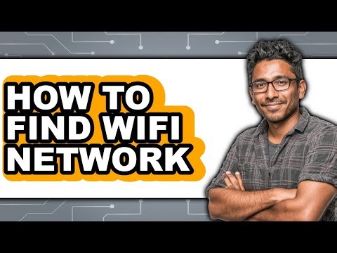 How to Find Wifi Network (only Way)