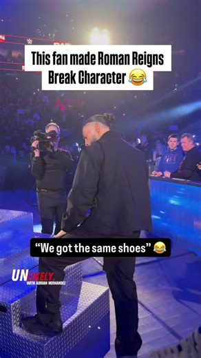 Fan Makes Roman Reigns Break Character on RAW 😂