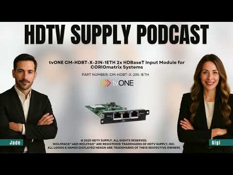 tvONE CM-HDBT-X-2IN-1ETH 2x HDBaseT Input Module for CORIOmatrix Systems