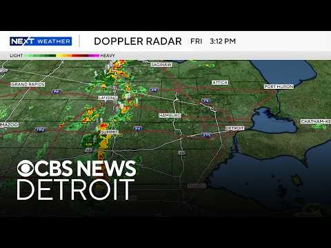 Live radar: Tracking severe weather Friday evening in Southeast Michigan