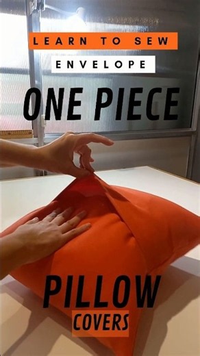 How to Sew a Pillow Cover Using One Piece of Fabric | Easy DIY Beginner Envelope Cushion Tutorial