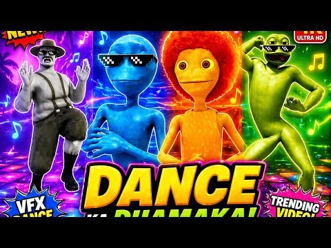 🔥VFX Dance Ka Dhamaka! Funny Cartoon Dance Battle😱💃Crazy Alien Dance Party | VFX MagicDanceVideo2026