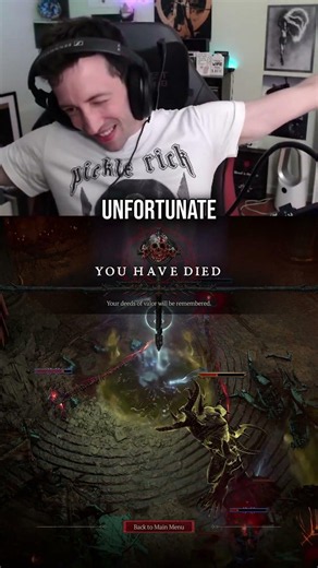 Diablo 4 - RIP during the Hardcore Rank 1 Push