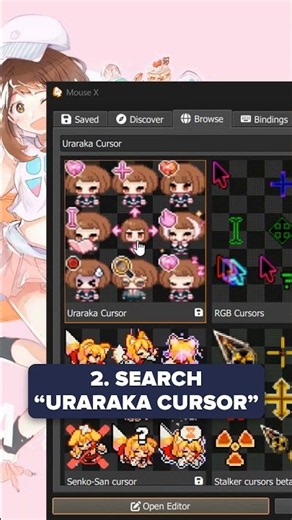 Ochaco Uraraka cursor for Windows | Mouse X