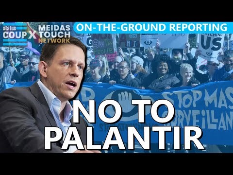 LIVE MARCH ON PALANTIR in NYC | Stop Permanent U.S. Surveillance State