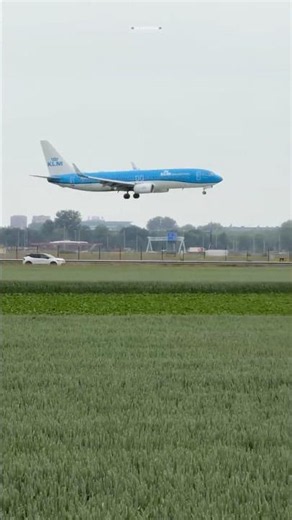 BOEING 737-8K2 KLM PARIS TO AMSTERDAM LANDING SCHIPHOL AIRPORT PHBXV #automobile #aviation #viral