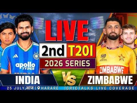 🔴 Live: India Vs Zimbabwe, 2nd T20I | 2026 Series | Cricket Match Today Score & Commentary