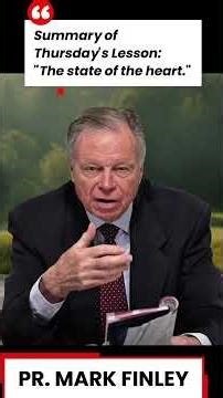 Mark Finley, Sabbath School Lesson, Thursday's Lesson #sabbathschoollesson #biblestudy #bible