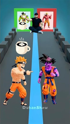 POV 😱 Naruto and Goku in the Zombie Run! 123% #animation