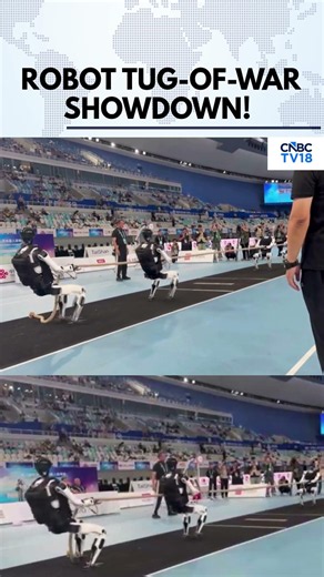 WATCH: Humanoid Robots Battle In Tug-of-War | Tiangong Wins 2-1 | Beijing Robot Games | N18G