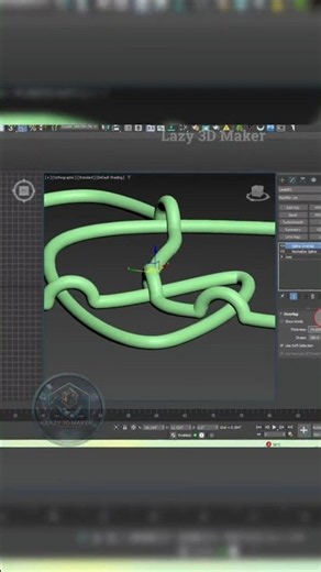 How to use Spline Overlap Modifier in 3ds Max.