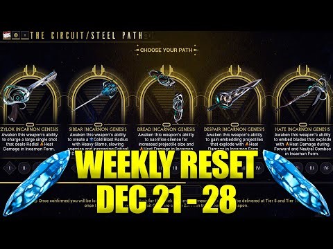Warframe On Holidays! Warframe Weekly Reset December 21 - 28!