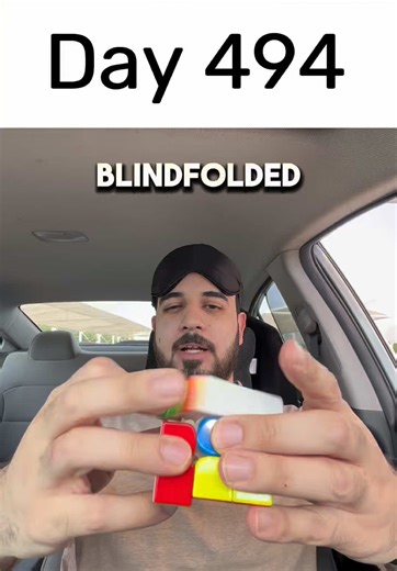 Day 494 of solving the Rubik’s cube blindfolded every single day until I break the National Record (NR). Cube: #GAN16 Method: M2/Oz Recorded time: DNF 1:26.79 minutes Best time in this challenge: 52.28 seconds (from Day 493) Best official time: 1:55.00 minutes NR: 19.76 seconds #day494 #3bld #daily #challenge