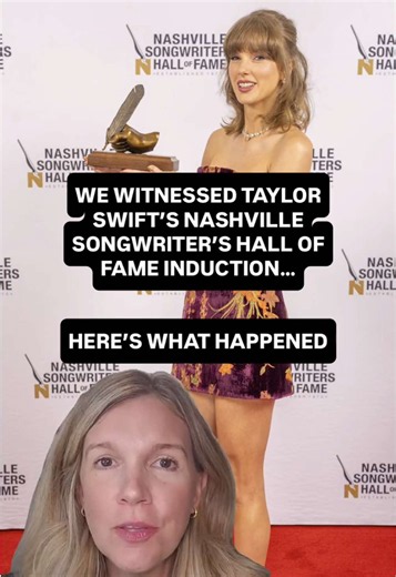 @Taylor Swift made history as the youngest-ever inductee into the Nashville Songwriters Hall of Fame at just 36 years old! ❤️🎶 From @Brad Paisley’s heartfelt introduction to @Lainey Wilson’s performance of “Love Story” and Taylor’s hilarious story about Brad’s infamous cricket prank, there were so many memorable moments from the night! 🥹✨ 📸: Ed Rode #taylorswift #nashvillesongwritershalloffame #bradpaisley #laineywilson #nashville