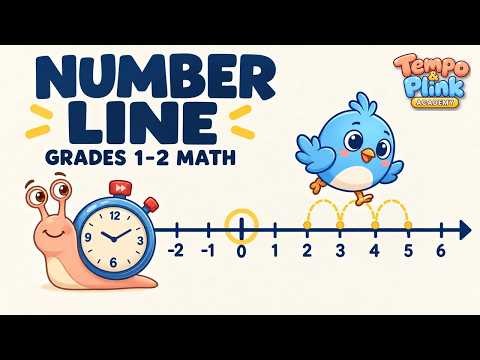 Number Line for Kids 📏 What Is a Number Line? Counting On, Back & Below Zero | Tempo & Plink