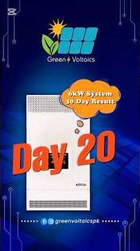 Day 20 update of 30 Day Test - How Much Does a 6kW Solar Energy System Generate?