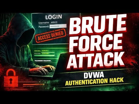 🔐 Brute Force Attack on DVWA | Authentication Vulnerability Explained (Ethical Hacking Lab)