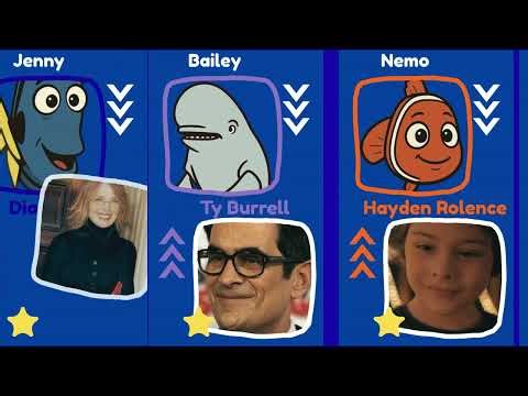 The Faces Behind Finding Dory! 🐟🎙️ | Voice Actor Comparison Part 1