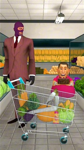 Poor Scout Goes Grocery Shopping 😂🛒 | #tf2 #animation #memes