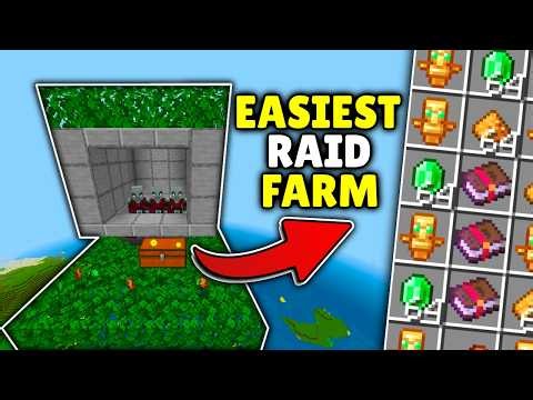 EASIEST RAID FARM in Minecraft Bedrock 26.5+!