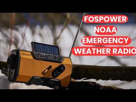 Stay Prepared! FosPower NOAA Weather Radio Full Review 🌧️🔋