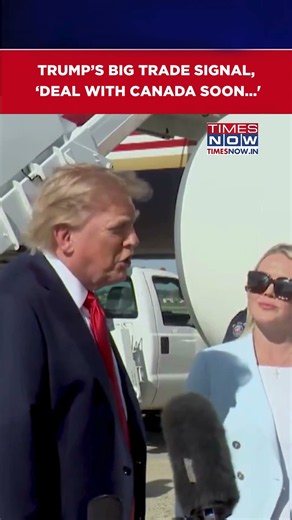 Donald Trump’s Big Trade Signal, Says ‘Deal With Canada Soon...' | Watch #shorts