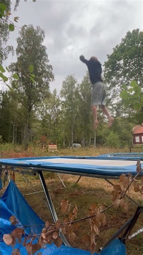 Trampoline Mat Rips Mid-Jump
