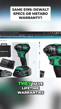 DeWalt vs. Kobalt vs. Metabo HPT: Which Impact Driver Wins? #shorts