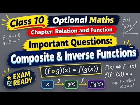 Important Questions from Composite and Inverse Function 