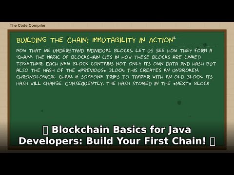 ⛓️ Java Blockchain Tutorial: Build Your FIRST Chain! 🚀 Basics for Developers