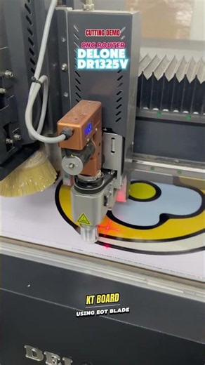Hybrid CNC Router with EOT Blade | Fast KT Board Cutting Demo