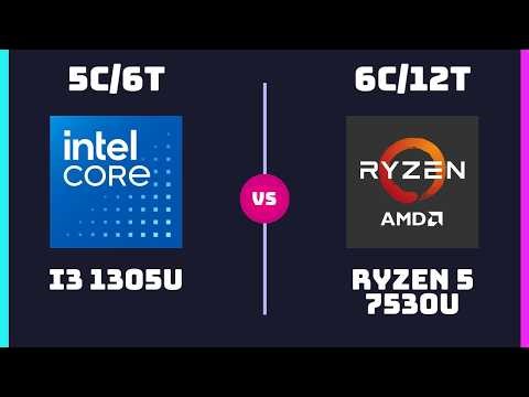 Intel Core i3 1305U vs AMD Ryzen 5 7530U – CPU Comparison