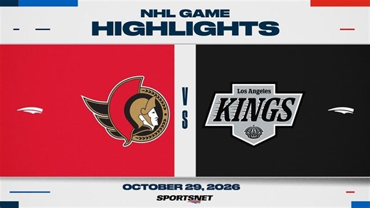 NHL Highlights | Senators vs. Kings - October 29, 2026