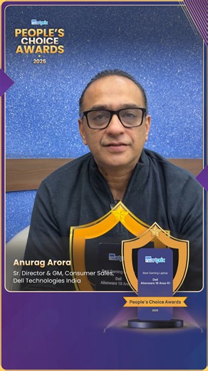 Chosen by gamers! Dell Alienware 18 Area-51 wins Best Gaming Laptop of the Year at #SmartprixAwards2025. Hear from Anurag Arora, Sr. Director & GM at Dell Technologies India, as he thanks the community for the recognition. | Smartprix