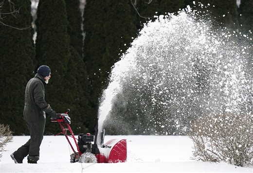 Erie's snowfall total this winter was below normal. How much snow fell?