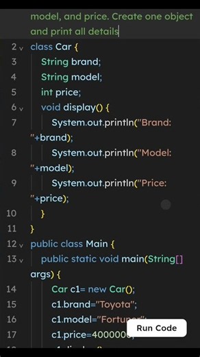 Class and object in java | #live #code #repeat