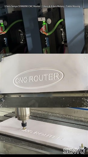 3 Sets Senyo SYM6090 CNC Router Table Moving Rotary Axis Test Shipping