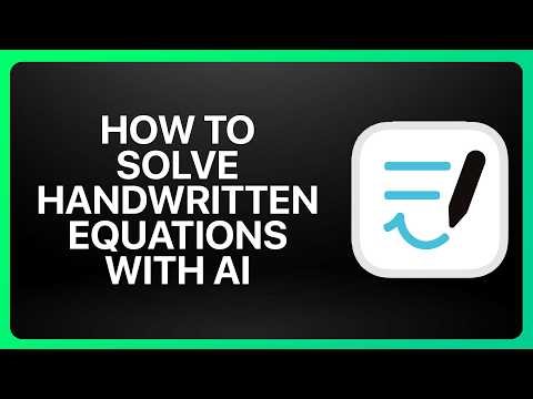 How To Solve Handwritten Equations With AI in Goodnotes! Tutorial