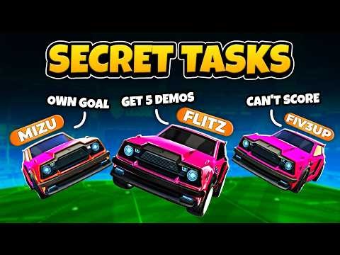 SECRET TASKS in Rocket League! (ft. Mizu and Fiv3up)