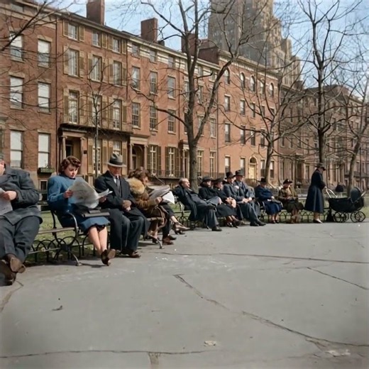 New York, Washington Square Park, 1943 🇺🇸⏳ | A Glimpse Into the Past #Shorts