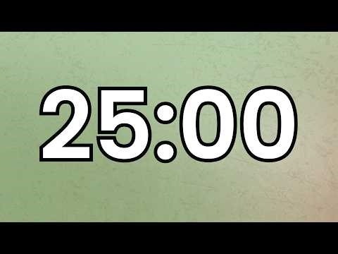 25 Minute Countdown Timer | Earth 🌿